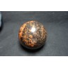 8.6 cm Sphère obsidienne acajou