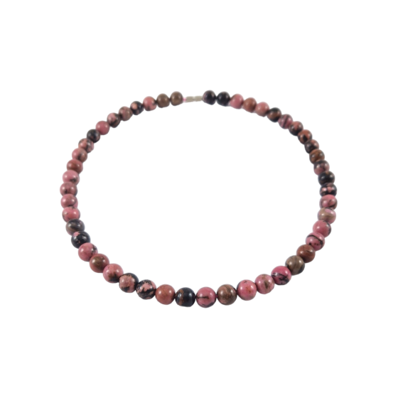 Collier Rhodonite perles A