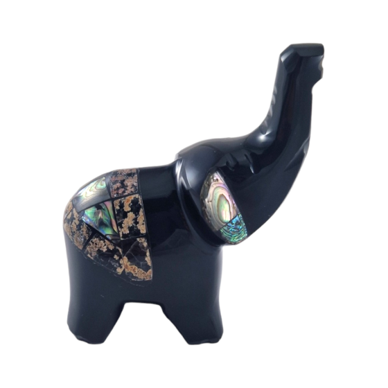Eléphant en Obsidienne...