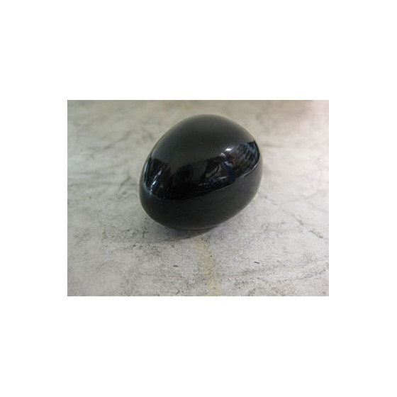 Pierre roulée obsidienne Noire