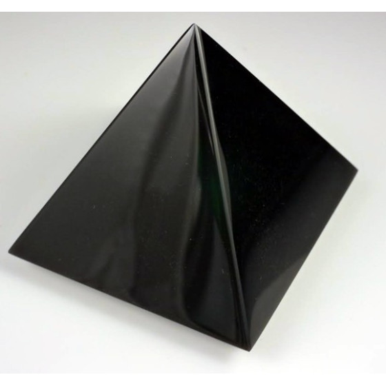 Pyramide 7 cm obsidienne Noire