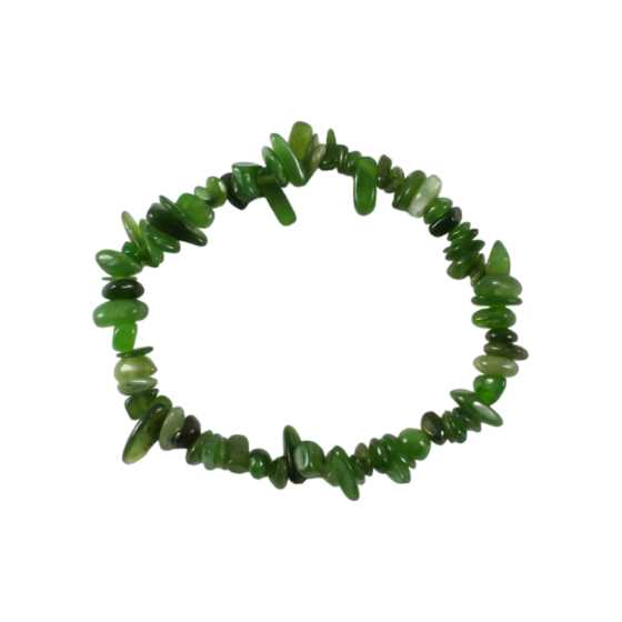 Bracelet Chips Jade Lot de 10