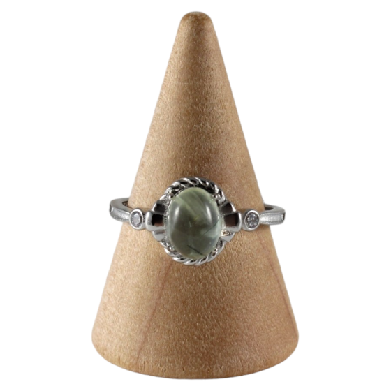Bague Prehnite 11