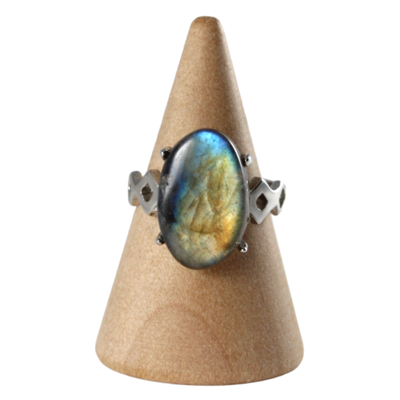 Bague Labradorite 22