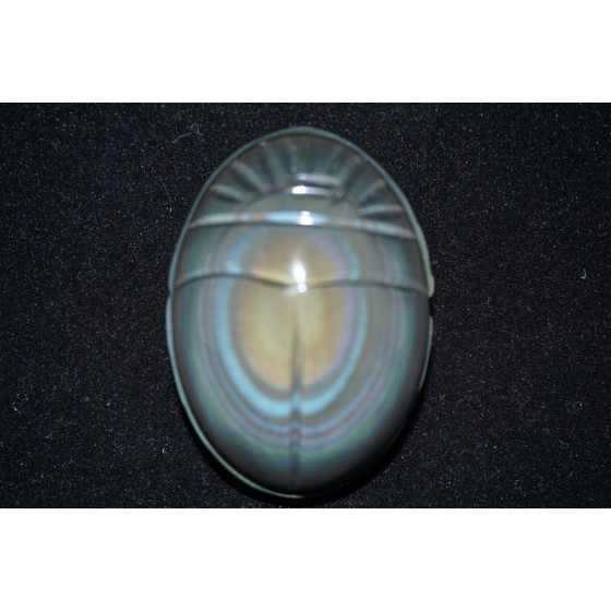 Scarabée en obsidienne oeil céleste