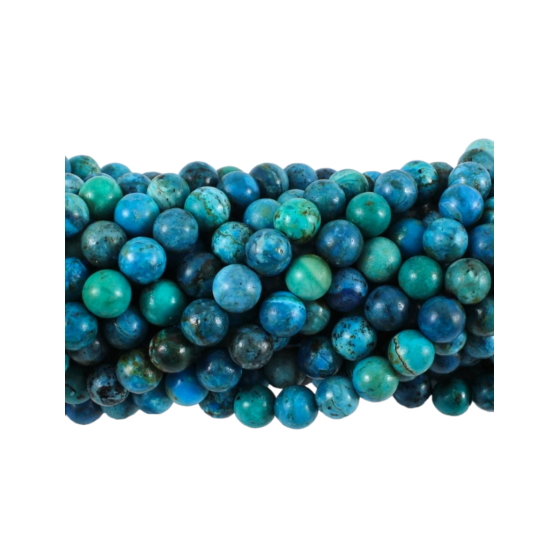 Fil Opale bleue perles AA