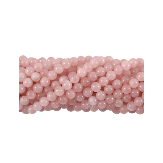 Fil Quartz rose perles AA