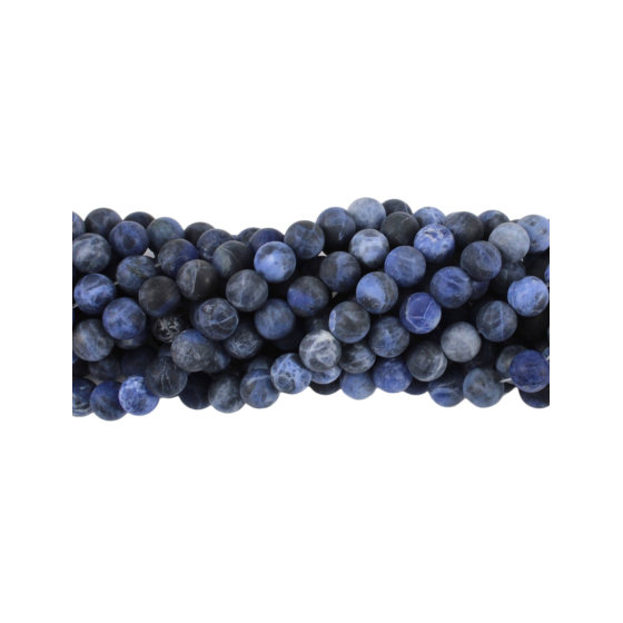 Fil sodalite mate perles A