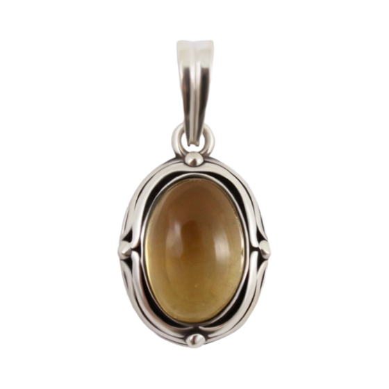 Pendentif Amaryllis argent...