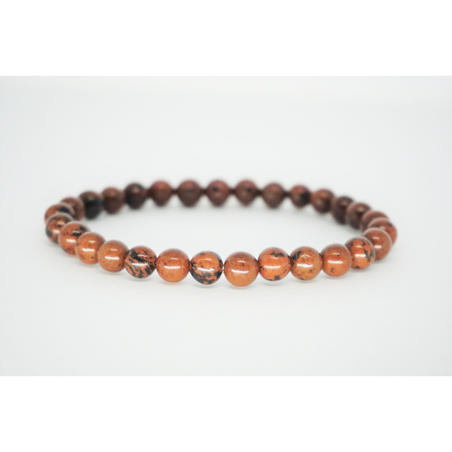 Bracelet Obsidienne acajou