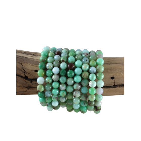Bracelet chrysoprase perles AA