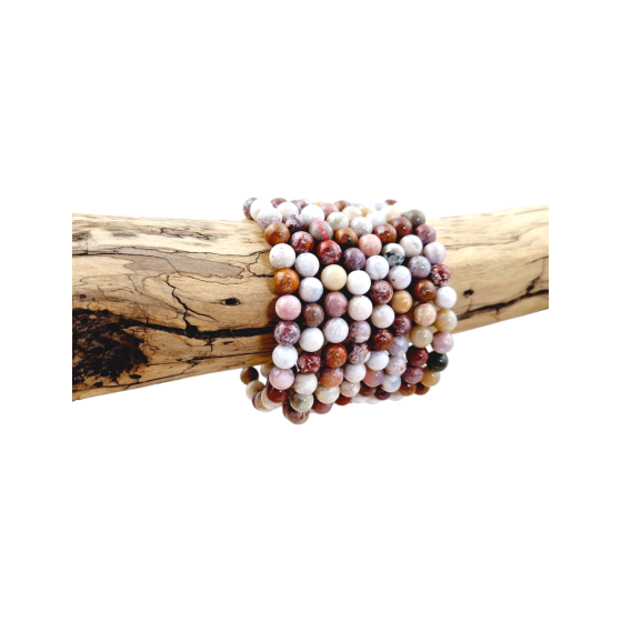 Bracelet jaspe océan rose...
