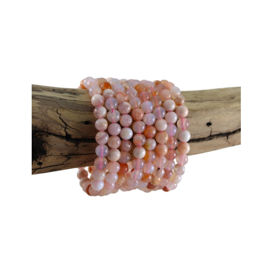 Bracelet agate fleur de...