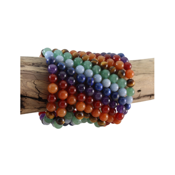 Bracelet 7 chakras perles à...