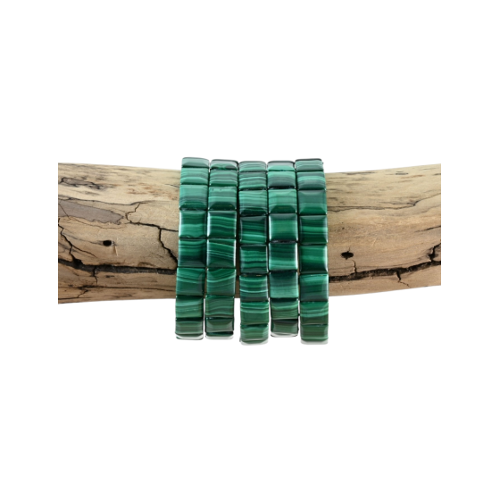 Bracelet malachite carré