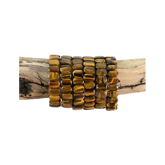Bracelet Oeil de tigre plat