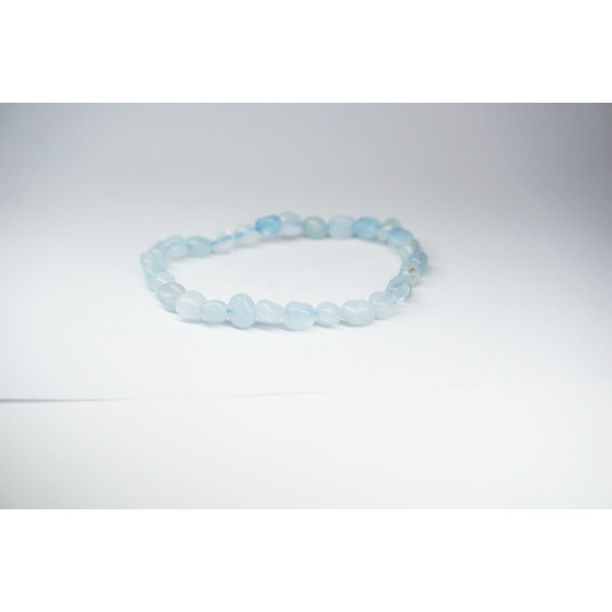 Bracelet Aigue Marine petit galet