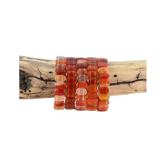 Bracelet cornaline plat
