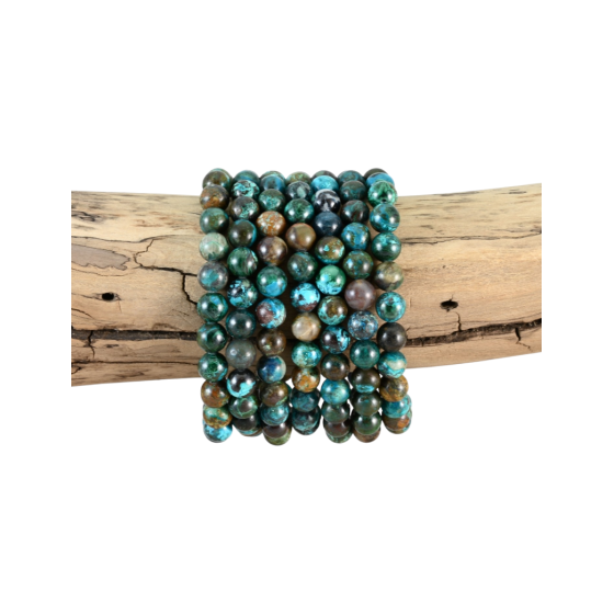 Bracelet chrysocolle perles...