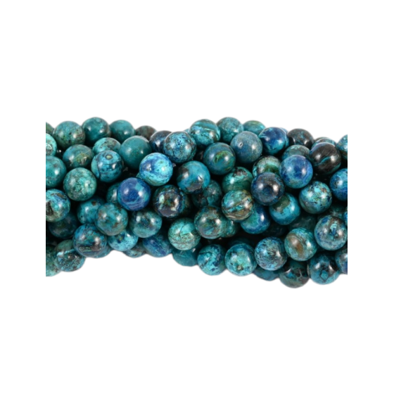 Fil Chrysocolle perles AAA