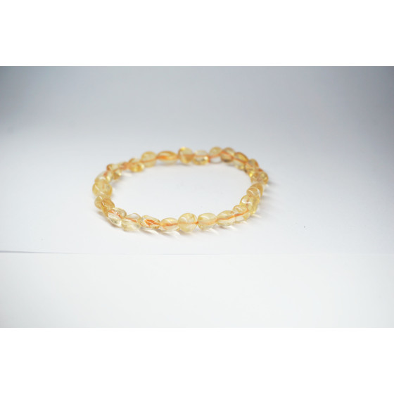 Bracelet citrine petit galet