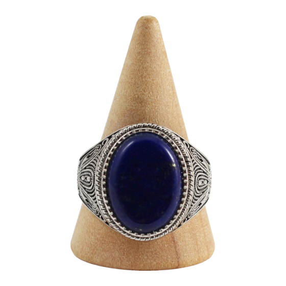 Bague argent homme 9 lapis...