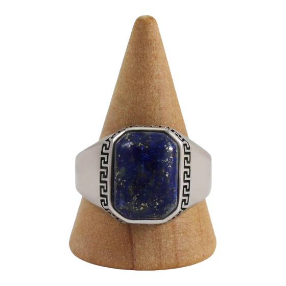 Bague argent homme 13 lapis...