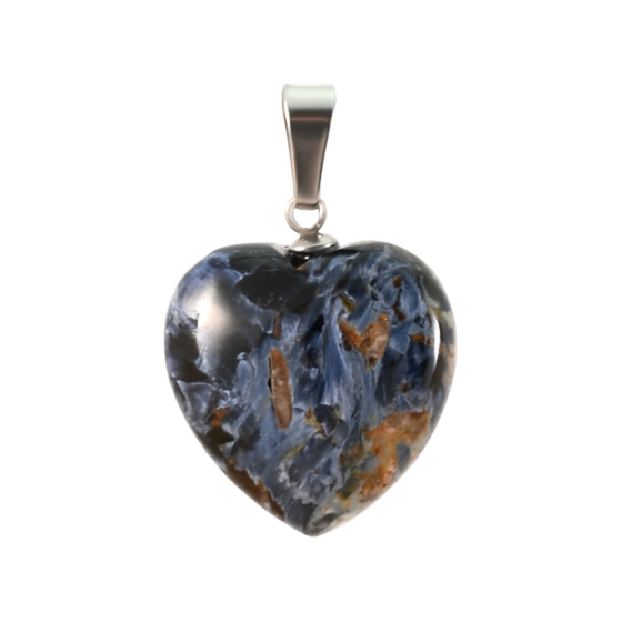 Pendentif coeur pietersite AA