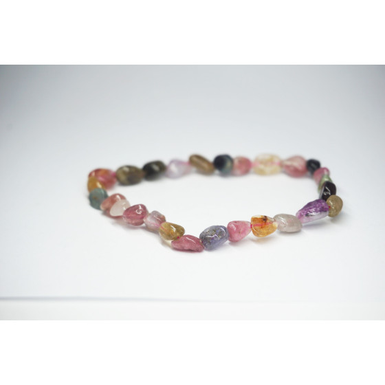 Bracelet Tourmaline melon d'eau petit galet