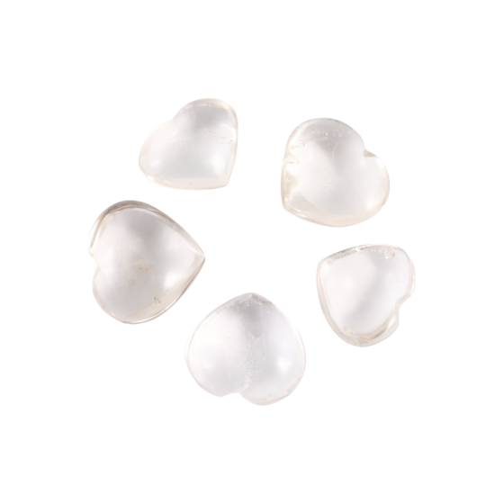 Lot 5 Coeur 4 cm cristal de...