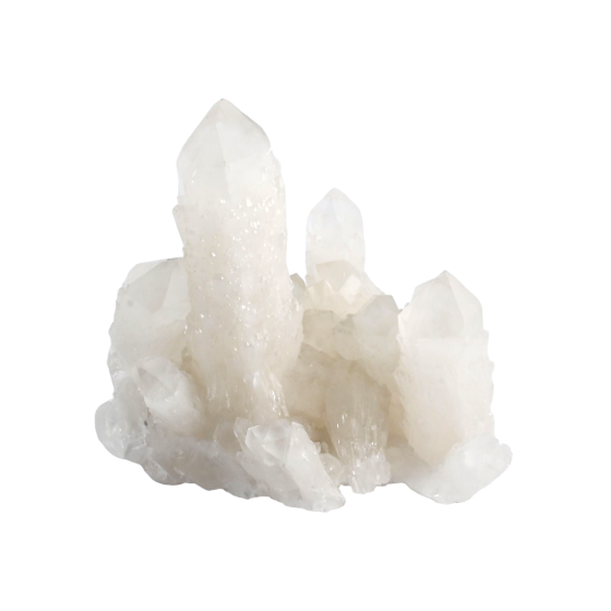 Macle cristal de roche cactus