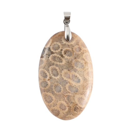Pendentif Jaspe corail AA