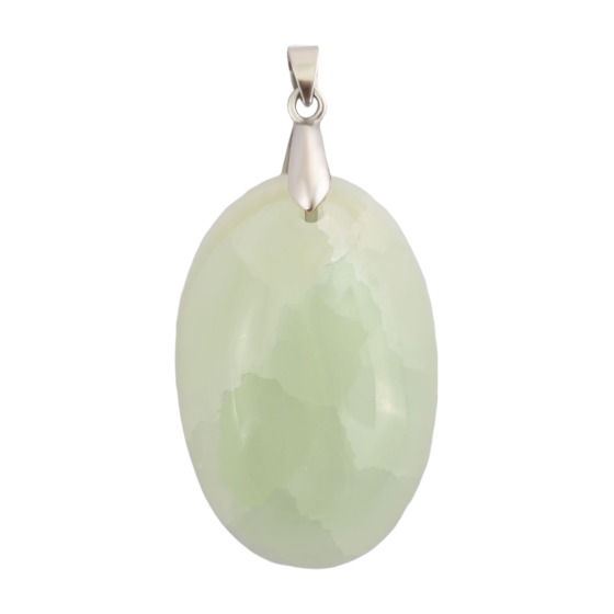 Pendentif calcite verte AB
