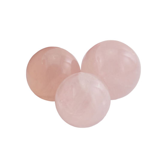 Billes quartz rose 2 cm