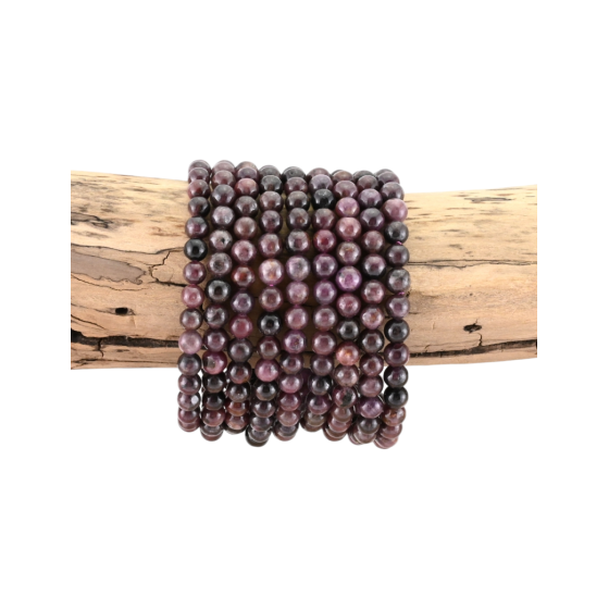 Bracelet rubis perles AB