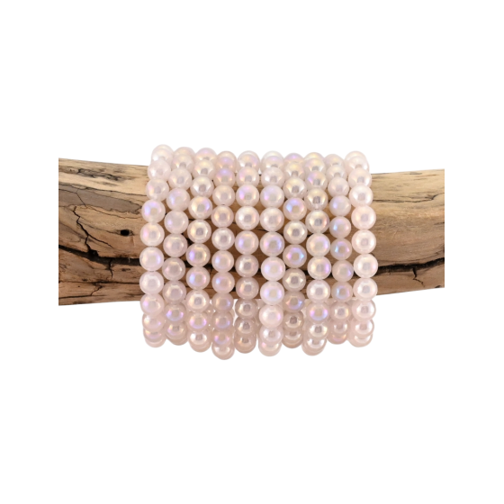 Bracelet aura quartz rose...