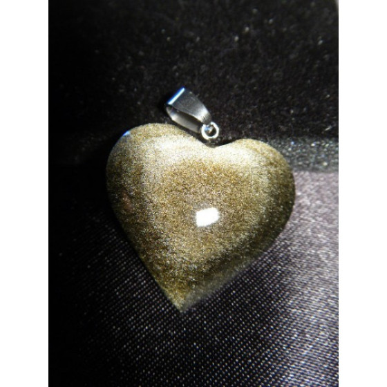 Pendentif coeur Obsidienne...