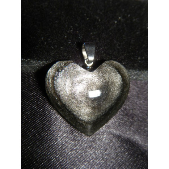 Pendentif coeur Obsidienne...