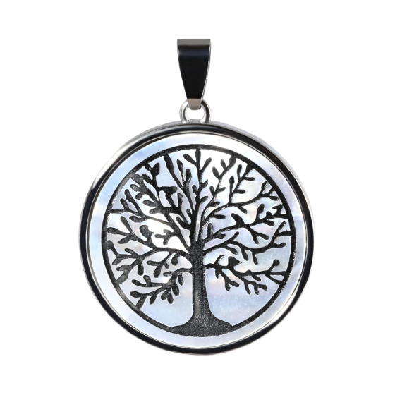 Pendentif nacre arbre de vie