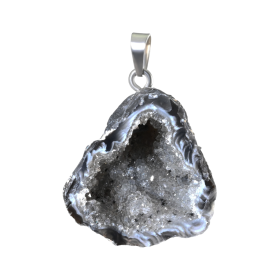Pendentif géode agate A