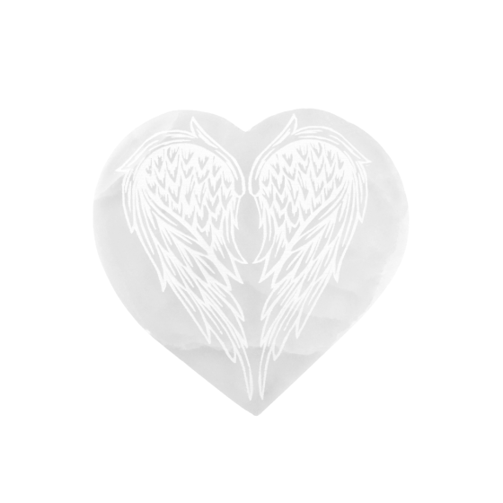 Sélénite ailes coeur