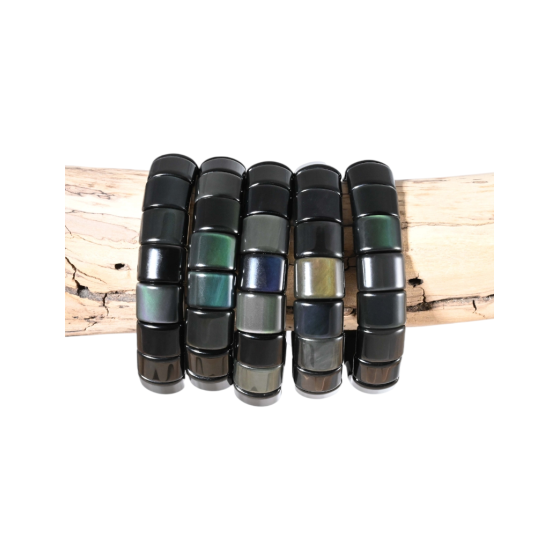 Bracelet obsidienne oeil...