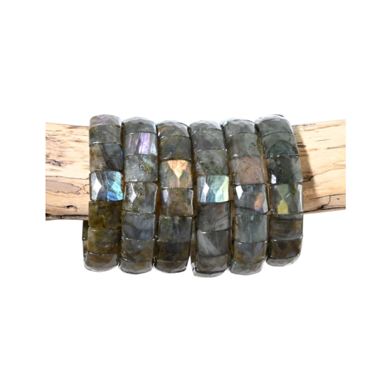 Bracelet labradorite carré...