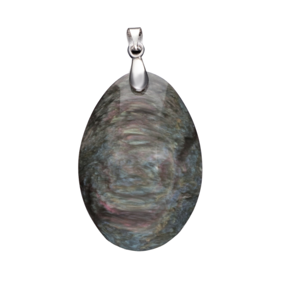 Pendentif obsidienne manta...
