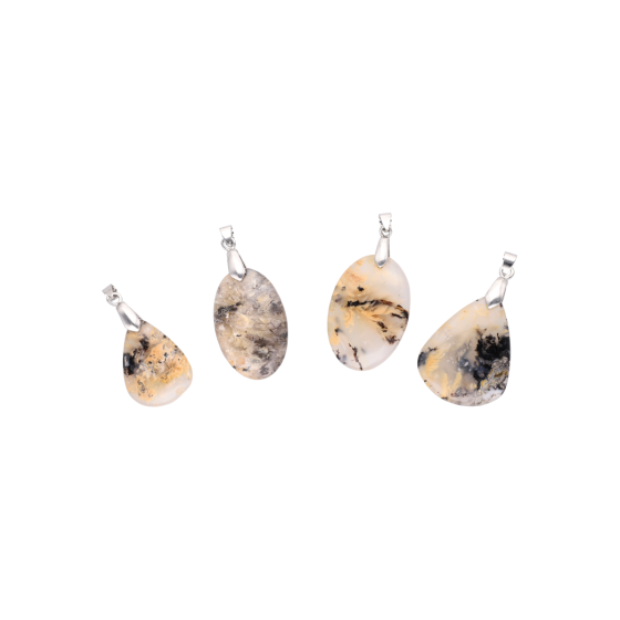 Pendentif agate dendrite tigre A