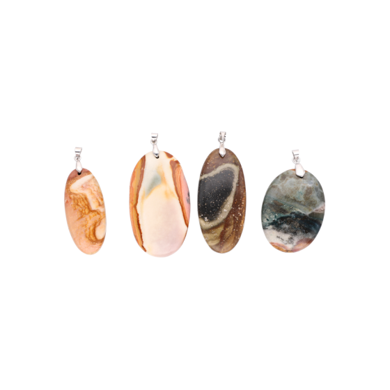 Pendentif Jaspe Polychrome A