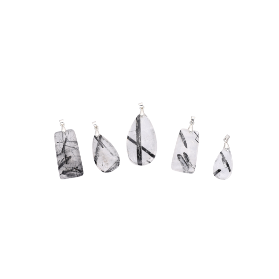 Pendentif quartz tourmaline A