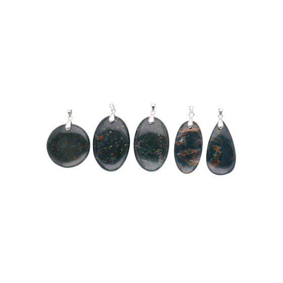 Pendentif jaspe héliotrope A