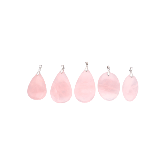 Pendentif quartz rose AA