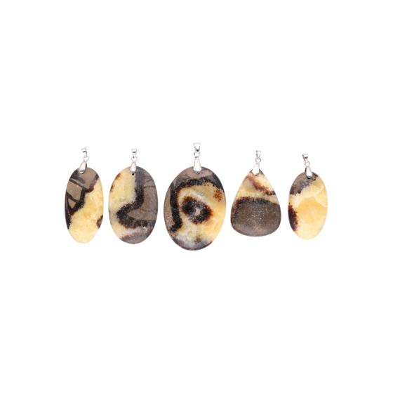 Pendentif septaria jaune A